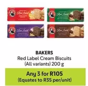 Bakers - Red Label Cream Biscuits