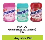 Mentos - Gum Bottles