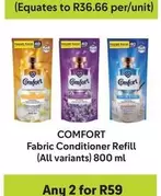 Comfort - Fabric Conditioner Refill