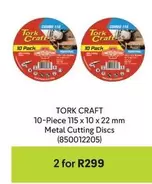 10-Piece 115 x 10 x 22 mm Metal Cutting Discs (850012205)