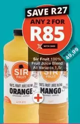 Mango - Sir Fruit 100% Fruit Juice Blend