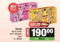 Absolut - Spirit Cooler (Incl. Variants) Cans