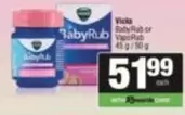 BabyRub or VapoRub