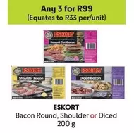 Eskort - Bacon Round, Shoulder or Diced