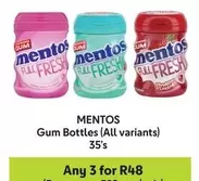 Mentos - Gum Bottles