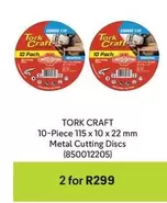 10-Piece 115 x 10 x 22 mm Metal Cutting Discs (850012205)