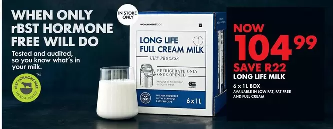 LONG LIFE FULL CREAM MILK