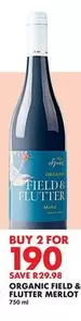 Spier - ORGANIC FIELD & FLUTTER MERLOT