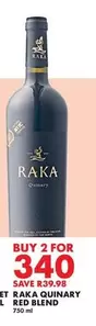 Raka - RAKA QUINARY RED BLEND 750 ml