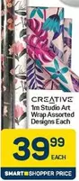 Creative - 1m Studio Art Wrap Assorted Designs Each