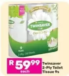 Twinsaver - 2-Ply Toilet Tissue