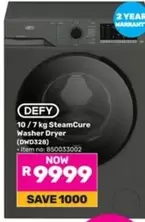 Defy - 10 / 7 kg SteamCure Washer Dryer (OWD328)