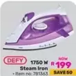 Defy - 1750 W Steam Iron - Item no: 781363