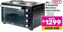 Defy - 30 L 2-Hotplate Mini Oven (MOH 2330 BL)