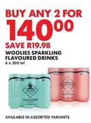 WOOLIES SPARKLING FLAVOURED DRINKS