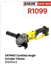 Stanley - Fatmax Cordless Angle Grinder 115 Mm