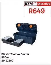 Dexter Plastic Toolbox 55cm