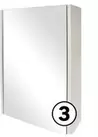 Athena Nalina Cabinet Mirror 1 Door Vanity White