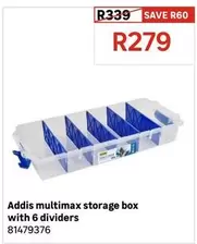 Addis - Multimax Storage Box With 6 Dividers