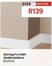 Skirting Pvc Po811 20x80x2400mm
