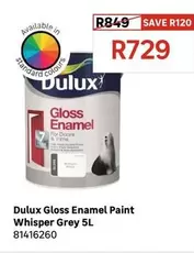 Dulux - Gloss Enamel Paint Whisper Grey