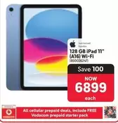 Apple - 128 GB iPad 11" (A16) Wi-Fi