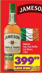 Jameson - Triple Triple Distilled Irish Whiskey
