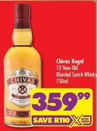 Chivas Regal - 12-Year-Old Blended Scotch Whisky 750ml