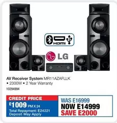 LG - AV Receiver System MR11AZAFLLK
