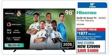 Hisense - QLED 4K Smart TV - 98Q60