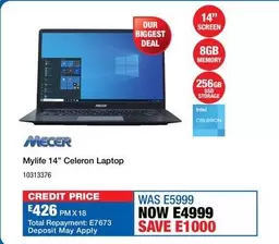 Mecer - MyLife 14" Celeron Laptop 10313376