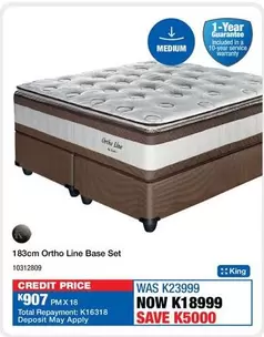 Total - 183cm Ortho Line Base Set