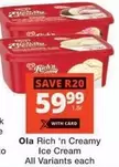 Ola - Rich 'n Creamy Ice Cream