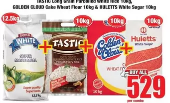 Huletts - Long Grain Parboiled White Rice & Cake Wheat Flour & White Sugar