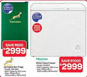 Hisense - White Chest Freezer