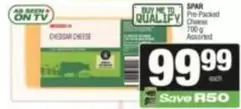 Spar - Pre-Packed Cheese