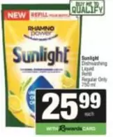Sunlight - Dishwashing Liquid Refill