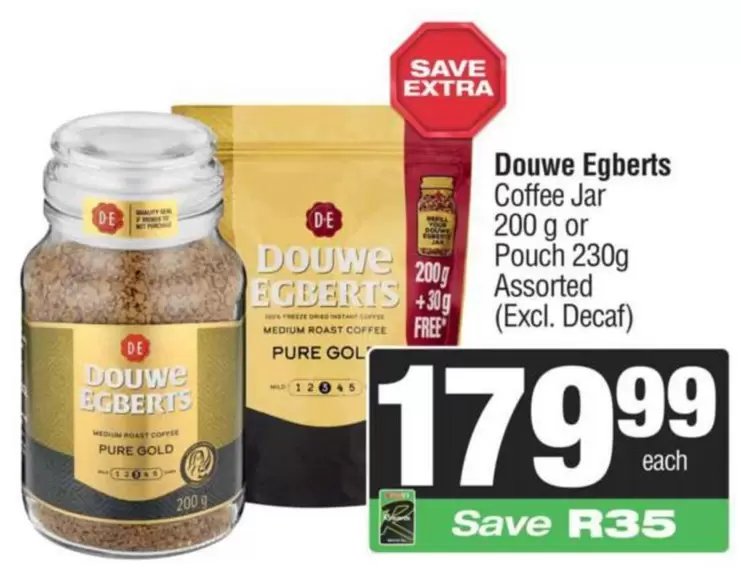 Douwe Egberts - Coffee Jar or Pouch
