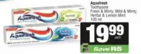 Aquafresh - Toothpaste