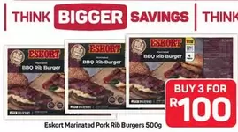 Eskort - BBQ Rib Burger