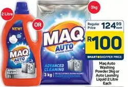 MAQ - Auto Washing Powder or Auto Laundry Liquid