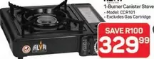 Alva - 1-Burner Canister Stove