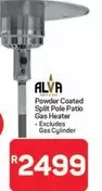 Alva - Powder Coated Split Pole Patio Gas Heater