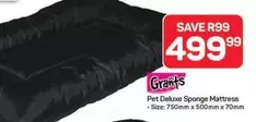 Deluxe - Pet  Sponge Mattress