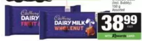 Cadbury - DAIRY MILK FRUIT & NUT / WHOLE NUT