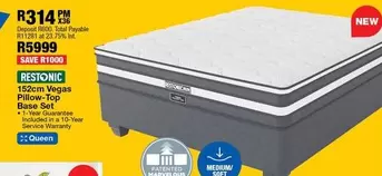 Restonic - Vegas Pillow-Top Base Set