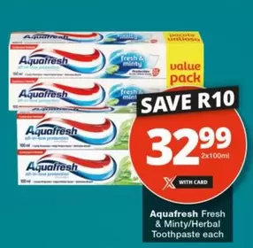 Aquafresh - Fresh & Minty/Herbal Toothpaste