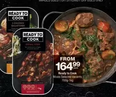 Ready to Cook Meals Selected Variants