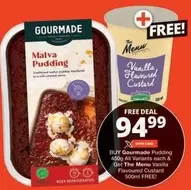 Malva Pudding & Vanilla Flavoured Custard