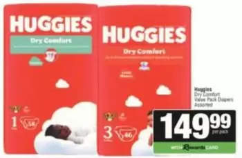 Huggies - Dry Comfort Value Pack Diapers